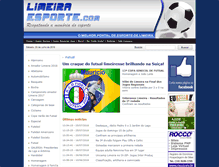 Tablet Screenshot of limeiraesporte.com